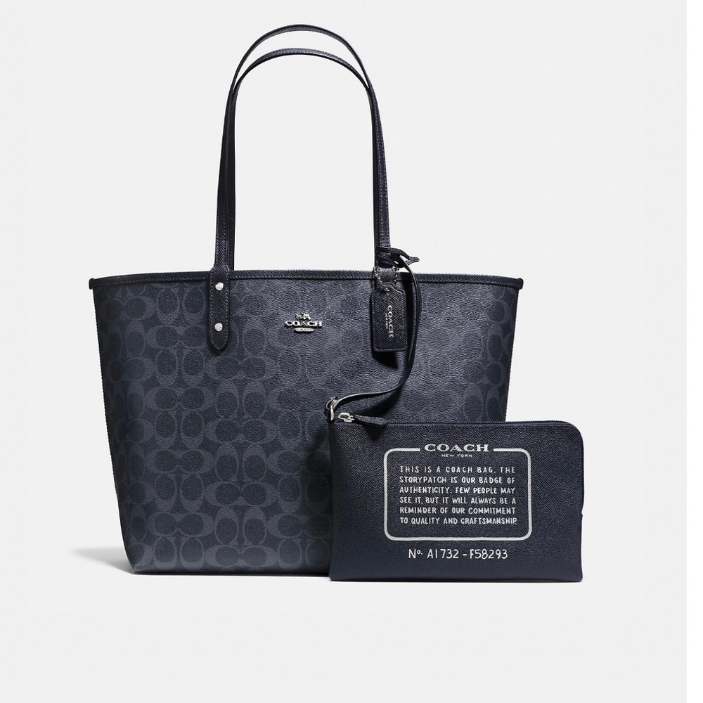Reversible City Tote in Signature Canvas  NEW